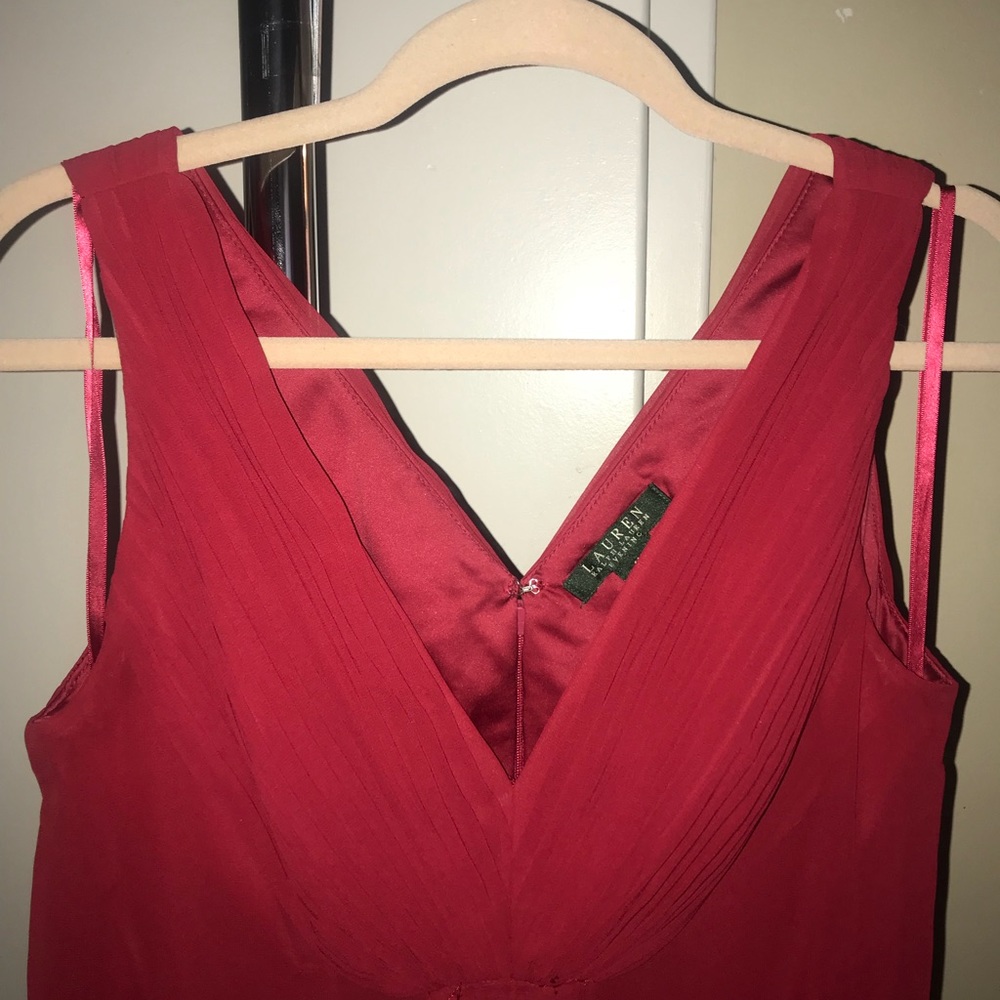 Ralph Lauren Red Evening Dress - Size 10